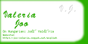 valeria joo business card